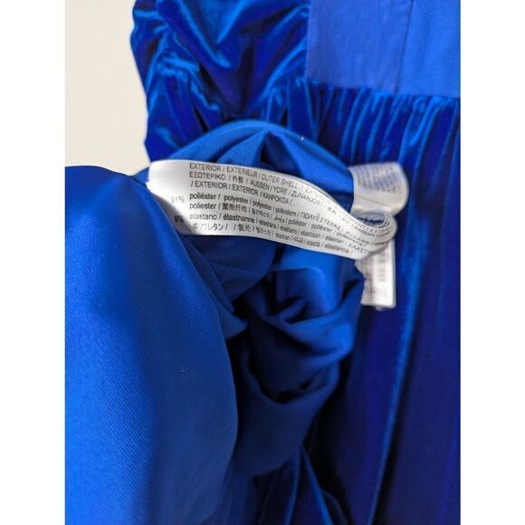 Bershka blue velour mini dress US Small - Picture 4 of 7